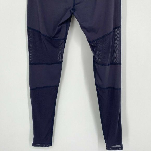 Varley Sycamore Mesh-Panel Compressive Stretch Athletic Tights Blue Women Large - Picture 11 of 12